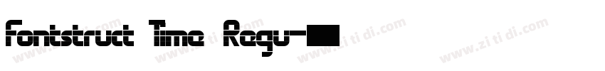 Fontstruct Time Regu字体转换